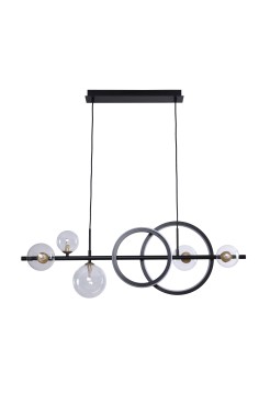 MD2448-7B-3BGD TAREMI LAMPA WISZĄCA CZARNA-ZŁOTA/BLACK-GOLD