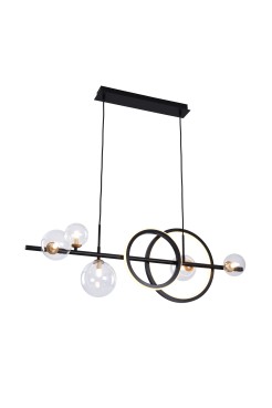 MD2448-7B-3BGD TAREMI LAMPA WISZĄCA CZARNA-ZŁOTA/BLACK-GOLD