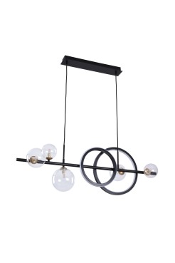 MD2448-7B-3BGD TAREMI LAMPA WISZĄCA CZARNA-ZŁOTA/BLACK-GOLD