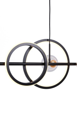 MD2448-7B-3BGD TAREMI LAMPA WISZĄCA CZARNA-ZŁOTA/BLACK-GOLD