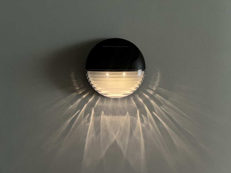 VK028-1 ZESTAW 3 LAMPEK ZEWNĘTRZNYCH SOLARNYCH CZARNE/BLACK