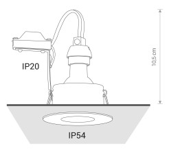 Oprawa downlight/oczko Nowodvorski BLACK 8376