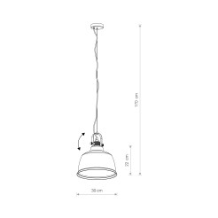 Lampa wisząca Nowodvorski L GOLD 8381
