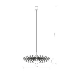 Lampa wisząca Nowodvorski GOLD BLACK 8874