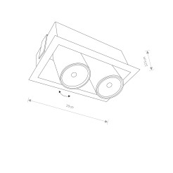 Oprawa downlight/oczko Nowodvorski MOD BLACK 8940