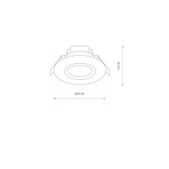 Oprawa downlight/oczko Nowodvorski LED 8991  3000K