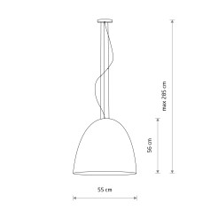Lampa wisząca Nowodvorski white-gold L 9023