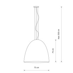 Lampa wisząca Nowodvorski black-gold XL 9026