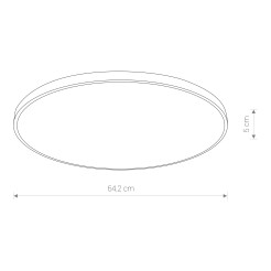 Plafon Nowodvorski ROUND LED 8188 WHITE 64W 4000K IP44