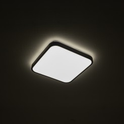 Plafon Nowodvorski SQUARE LED 8108 BLACK 16W 3000K IP44
