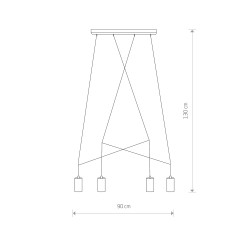 Lampa wisząca Nowodvorski brass 7957