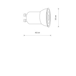 BULB LED GU10 R35, 4W 10231