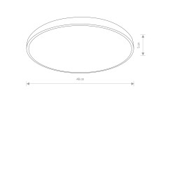 AGNES ROUND LED PRO WHITE 32W 3000K IP44 10979