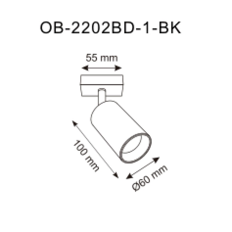 OB-2202BD-1-BK WADE KINKIET CZARNY/BLACK