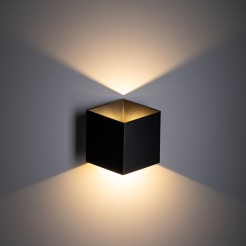 CUBE BLACK KINKIET LED IP 54 18182