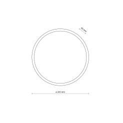 SFERIS BLACK LAMPA SUFITOWA IP 54 18187