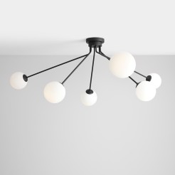 PLAFON HOLM 6 BLACK 1082PL_K1