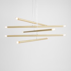 LAMPA WISZĄCA TUBO 10 BRASS 1072M40