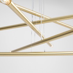 LAMPA WISZĄCA TUBO 10 BRASS 1072M40