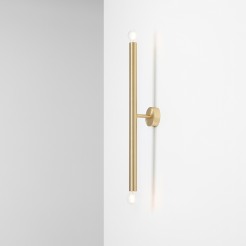 KINKIET TUBO 2 BRASS S 1072D40_S