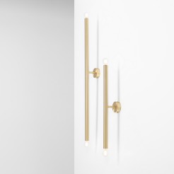 KINKIET TUBO 2 BRASS L 1072D40_L