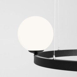 LAMPA WISZĄCA GARDA 4 RING BLACK 1099L1_R