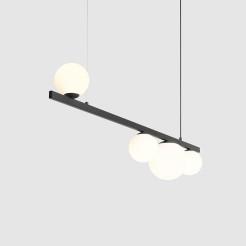 LAMPA WISZĄCA GARDA 4 BLACK 1099L1