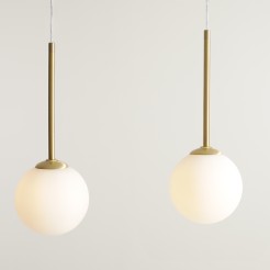 LAMPA WISZĄCA BOSSO 3 BRASS 1087E_40