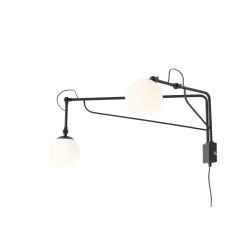 KINKIET SOHO GLASS 2 BLACK 1105D1