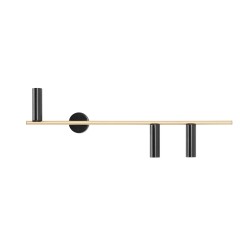 KINKIET TREVO 3 BLACK BRASS (left) 1083Y40