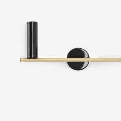KINKIET TREVO 3 BLACK BRASS (left) 1083Y40