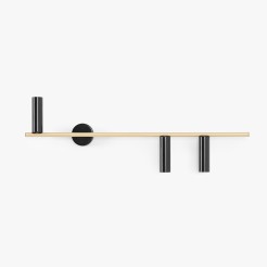 KINKIET TREVO 3 BLACK BRASS (left) 1083Y40