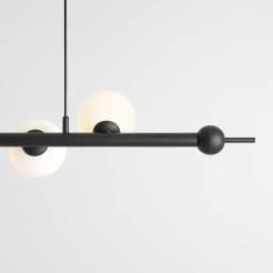 LAMPA WISZĄCA WAVE 7 BLACK 1115T1