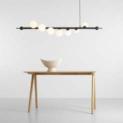 LAMPA WISZĄCA WAVE 7 BLACK 1115T1