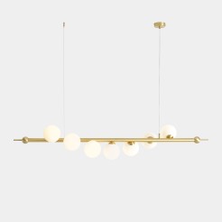 LAMPA WISZĄCA WAVE 7 BRASS 1115T40