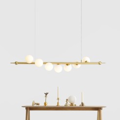 LAMPA WISZĄCA WAVE 7 BRASS 1115T40