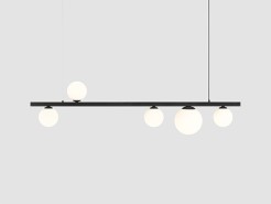 LAMPA WISZĄCA GARDA 5 BLACK 1099F1