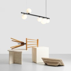 LAMPA WISZĄCA GARDA 5 BLACK 1099F1