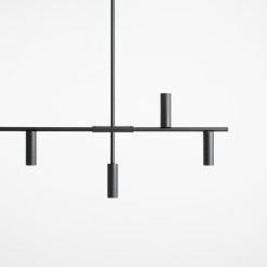 LAMPA WISZĄCA TREVO 7 ALL BLACK 1104T1