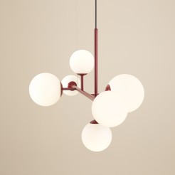 LAMPA WISZĄCA DIONE 6 RED WINE 1092K15
