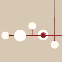 LAMPA WISZĄCA DIONE 6 RED WINE 1092K15