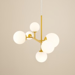 LAMPA WISZĄCA DIONE 6 MUSTARD 1092K14