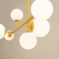 LAMPA WISZĄCA DIONE 6 MUSTARD 1092K14