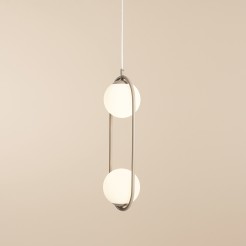LAMPA WISZĄCA RIVA 2 BEIGE 1086H17
