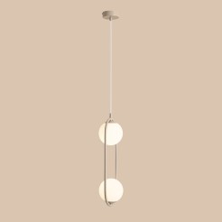 LAMPA WISZĄCA RIVA 2 BEIGE 1086H17
