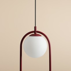 LAMPA WISZĄCA RIVA 2 RED WINE 1086H15
