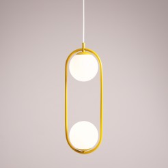 LAMPA WISZĄCA RIVA 2 MUSTARD 1086H14