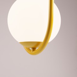 LAMPA WISZĄCA RIVA 2 MUSTARD 1086H14