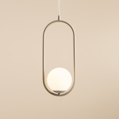 LAMPA WISZĄCA RIVA BEIGE 1086G17