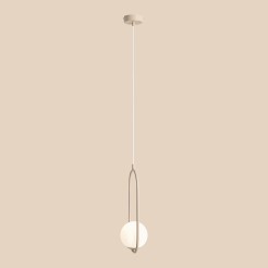 LAMPA WISZĄCA RIVA BEIGE 1086G17